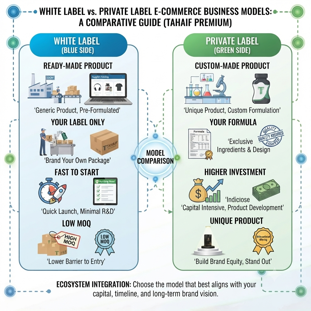 white label vs private label comparison - differences and which to choose